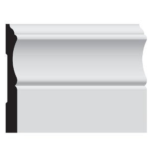 Nucasa O225-8 Baseboard Molding, Unfinished Red Oak, .375-Inch by 3.25-Inch by 96-Inch, 4-Pack