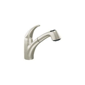 Moen 7560CSL Extensa One-Handle Low Arc Pullout Kitchen Faucet, Stainless