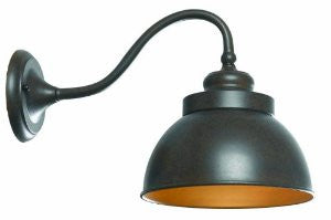 World Imports 9121L-89 Dark Sky Magazine Street Collection Single Light Exterior Long Arm Wall Sconce, Bronze