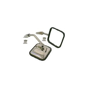 Rugged Ridge 11005.01 Stainless Side Mirror - Pair