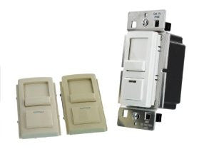 Leviton IPI06-CLZ 600W 120 VAC 60HZ LED Locator Cheetah Single-Pole and 3-Way IllumaTech Preset Electro-Mechanical Incandescent Slide Dimmer , White