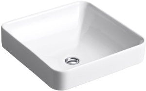 Kohler K-2661-0 Vox Square Vessel, White