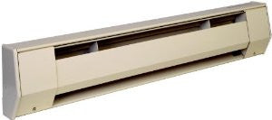King 6K1215A 1500-Watt 120-Volt 6-Foot Baseboard Heater, Almond
