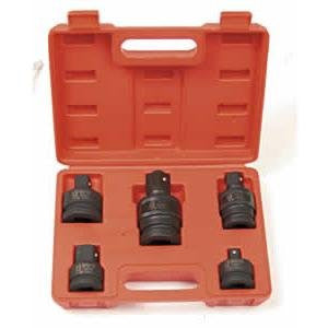Sunex International 4405 5 Pc. 3/4" & 1" Dr. Adapter and Universal Joint Impact Set