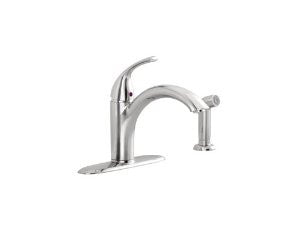 American Standard 4433.001.002 Quince Single Lever Handle Kitchen Faucet with Side Spray, Polished Chrome
