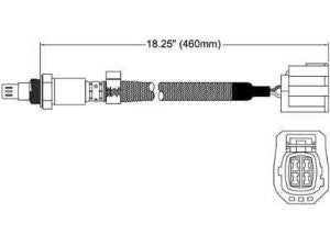 ACDelco 213-3958 Professional Heated Oxygen Sensor, Position 1