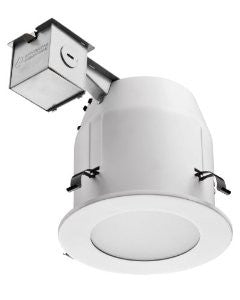 Lithonia LK5LMW 5-Inch Glass Shower Recessed Kit, Matte White