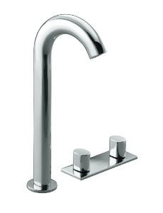 KOHLER K-10094-9-CP Oblo Tall Widespread Lavatory Faucet, Polished Chrome