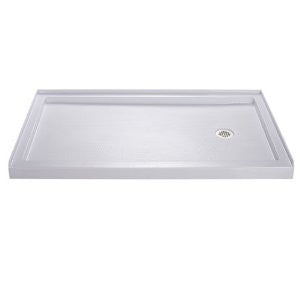 DreamLine DLT-1134600 SlimLine 34-Inch x 60-Inch Single Threshold Shower Base, White