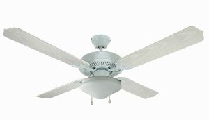 Hardware House 126977 52-Inch Wet/Dry Jamaica Collection Ceiling Fan, White