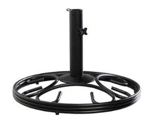 Living Accents Wrought Iron Round Umbrella Base