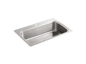 KOHLER K-3373-1-NA Verse Single-Basin Self-Rimming Kitchen Sink