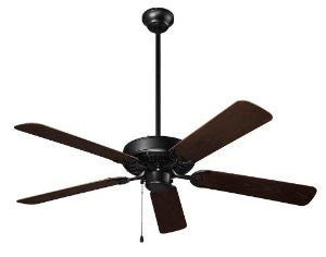 NuTone Model CFO52BQ Outdoor Ceiling Fan, Barbecue Black Finish, 52-inch, Energy Star