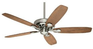 Hunter 21202 Anaheim 54-Inch 5-Blade Ceiling Fan, Brushed Nickel with Cabin Home/Rustic Lodge Blades
