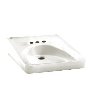 American Standard 9141.011.020 Wheelchair User 4-Inch Centerset Lavatory, White