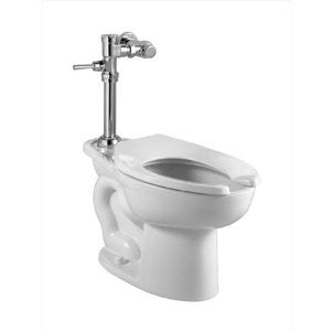 American Standard 2857.128.020 Madera ADA 1.28 GPF toilet with Manual Flush Valve, White