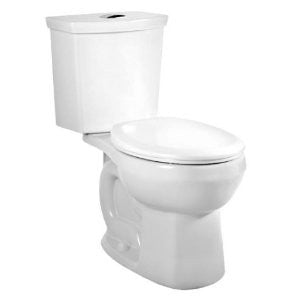 American Standard 2889.216.020 H2Option Siphonic Dual Flush Round Front Two-Piece Toilet, White