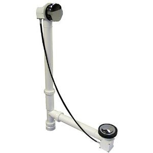 Watts 22CP Cable Drive Bath Drain for Whirlpool Tubs, Chrome Plated Trim