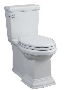 American Standard 2817.128.020 Town Square Concealed Trapway RH Elongated Toilet with Seat, White
