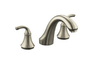 KOHLER K-T10278-4-BN Forte Bath- or Deck-Mount Rim Valve Trim, Vibrant Brushed Nickel