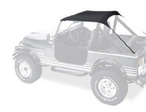Bestop 52508-01 Black Crush Traditional Bikini Top for 76-91 CJ7, CJ8 and Wrangler YJ