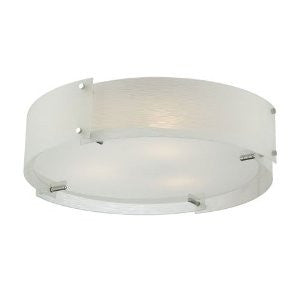 Lite Source LS-5420C/FRO Kaelin 3-Light Flush Mount