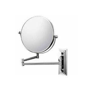 Kimball and Young 20875 Classic Double Arm Wall Mirror, Brushed Nickel