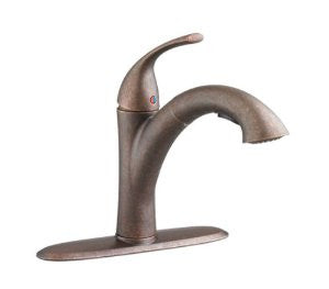 American Standard 4433.100.224 Quince Single Control Pull-Out Kitchen Faucet, Oil Rubbed Bronze