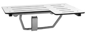 Bobrick B-5181 Reversible Folding Shower Seat, Ivory