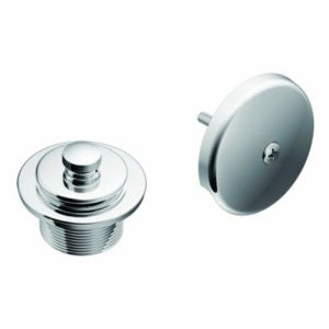 Moen T90331 Tub Drain Kit with Push-N-Lock Drain Assembly, Chrome