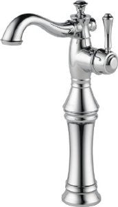 Delta Faucet 797LF Cassidy Single Hole-Single Handle with Riser, Chrome