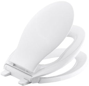 KOHLER K-4732-0 Transitions Quiet-Close Toilet Seat, White
