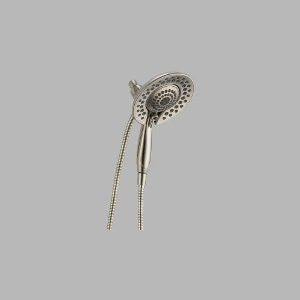 Delta Faucet 58469-SS-PK Universal Showering Components In2ition R Two-In-One Shower Arm Mount Hand Shower, Stainless