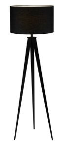 Adesso 6424-01 Director Floor Lamp, Black