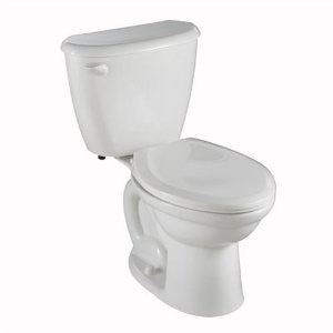 American Standard 2486.010.020 Colony Fit Right Round Front Two-Piece Toilet with 10-Inch Rough-In, White