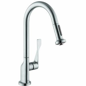 Axor 39835801 Citterio Kitchen Faucet, Steel Optik