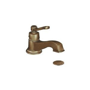 Moen S6202AZ Rothbury One-Handle Low Arc Bathroom Faucet, Antique Bronze