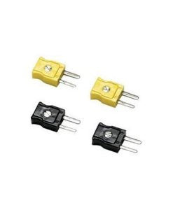 Fluke 80CK-M Type-K Male Mini-Connectors, Yellow, Set of 2