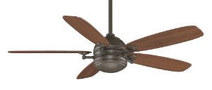 Fanimation FP8000OB 52-Inch Akira 5-Blade Ceiling Fan, Oil Rubbed Bronze with Walnut/Mahogany Blades