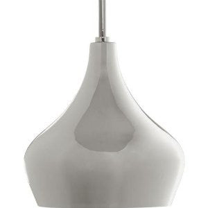 Progress Lighting P5187-104 Kiss Collection 1-Light Pendant, Polished Nickel