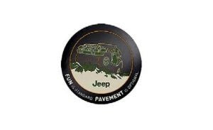 Genuine Jeep Accessories 82210885AB Cloth Spare Tire Cover with Fun is Standard Emblem Logo