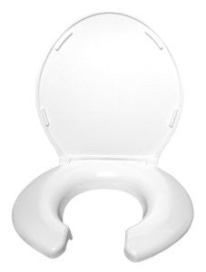 Big John Toilet Seat, Open Front, White