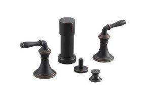 KOHLER K-412-4-BRZ Devonshire Vertical Spray Bidet Faucet, Oil-Rubbed Bronze