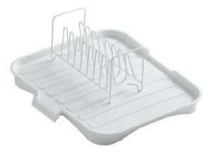 Kohler K-6539 White Drainboard with Stainless Steel Dish Rack for Any KOHLER Kitchen Sinks,