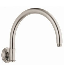 Grohe 28 383 EN0 Rainshower 10-Inch Retro Shower Arm and Flange, Infinity Brushed Nickel