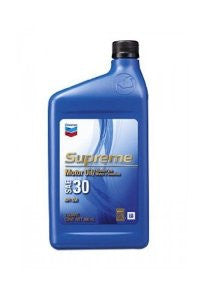 Chevron 83721-CASE SAE 5W-30 Supreme Motor Oil - 1 Quart Bottle, (Pack of 12)