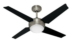 Hunter Fans 21585 52" Sonic Contemporary Energy Star Brushed Nickel Ceiling Fan w/ Light & Remote