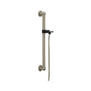 Delta 56302 24" Adjustable ADA Grab Bar - Includes Hand Shower Hose and Holder,