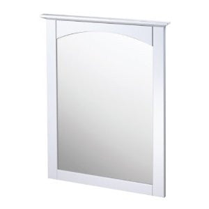 Foremost COWM2431 Columbia 25-Inch White Bathroom Mirror