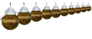 Polymer Products LLC 1632-00515-PRE White and Bronze Prizmatic Ten Globe String Light Set